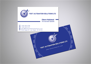 Test Automation Company Business cards | Diseño de Tarjeta de Presentación por MT