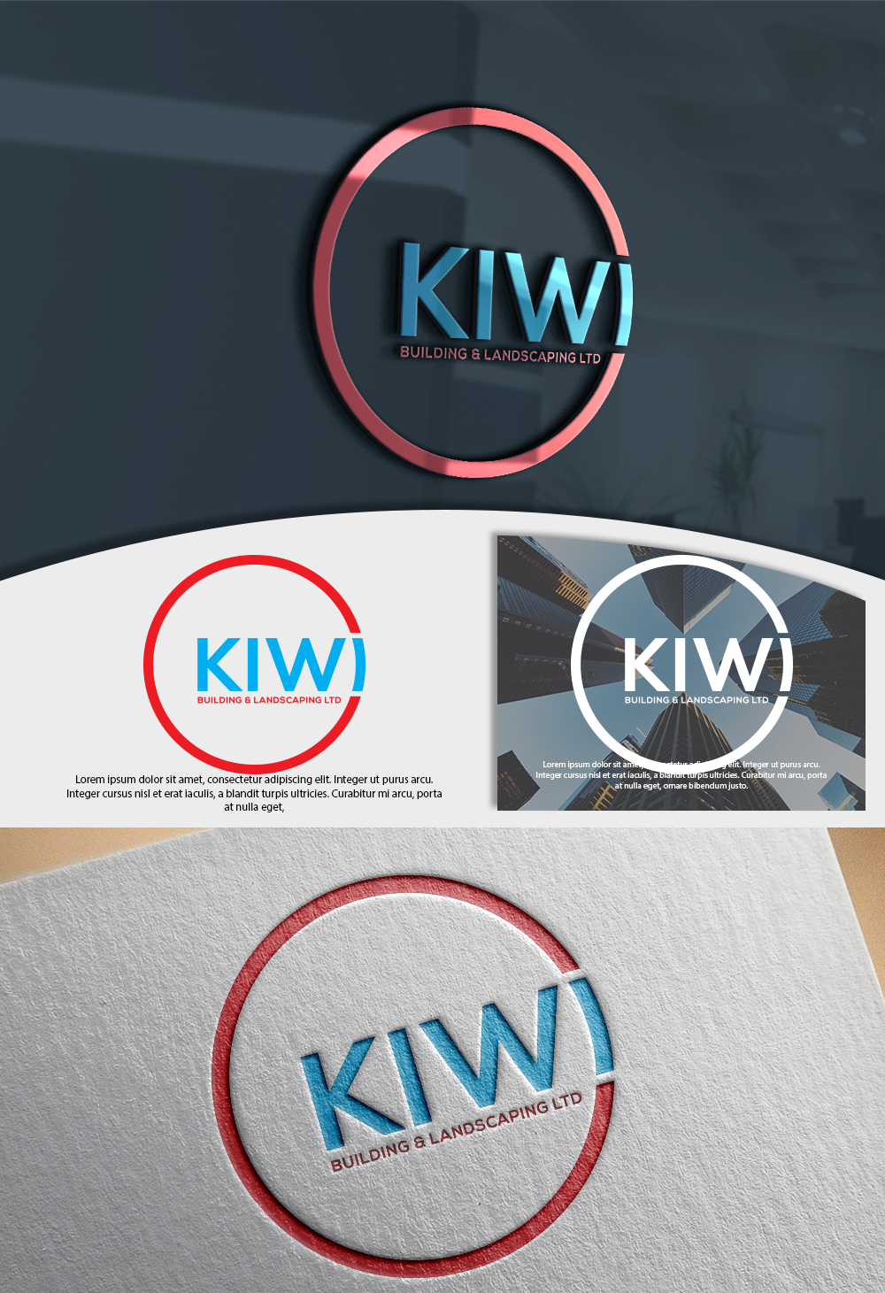 Logo Design by Renewable for Kiwi Building & Landscaping Ltd | Design #16283563