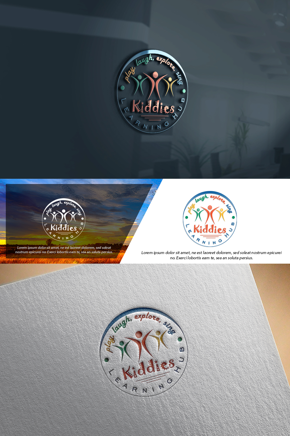 Logo Design by damian for Kiddies Learning Hub | Design #16368515