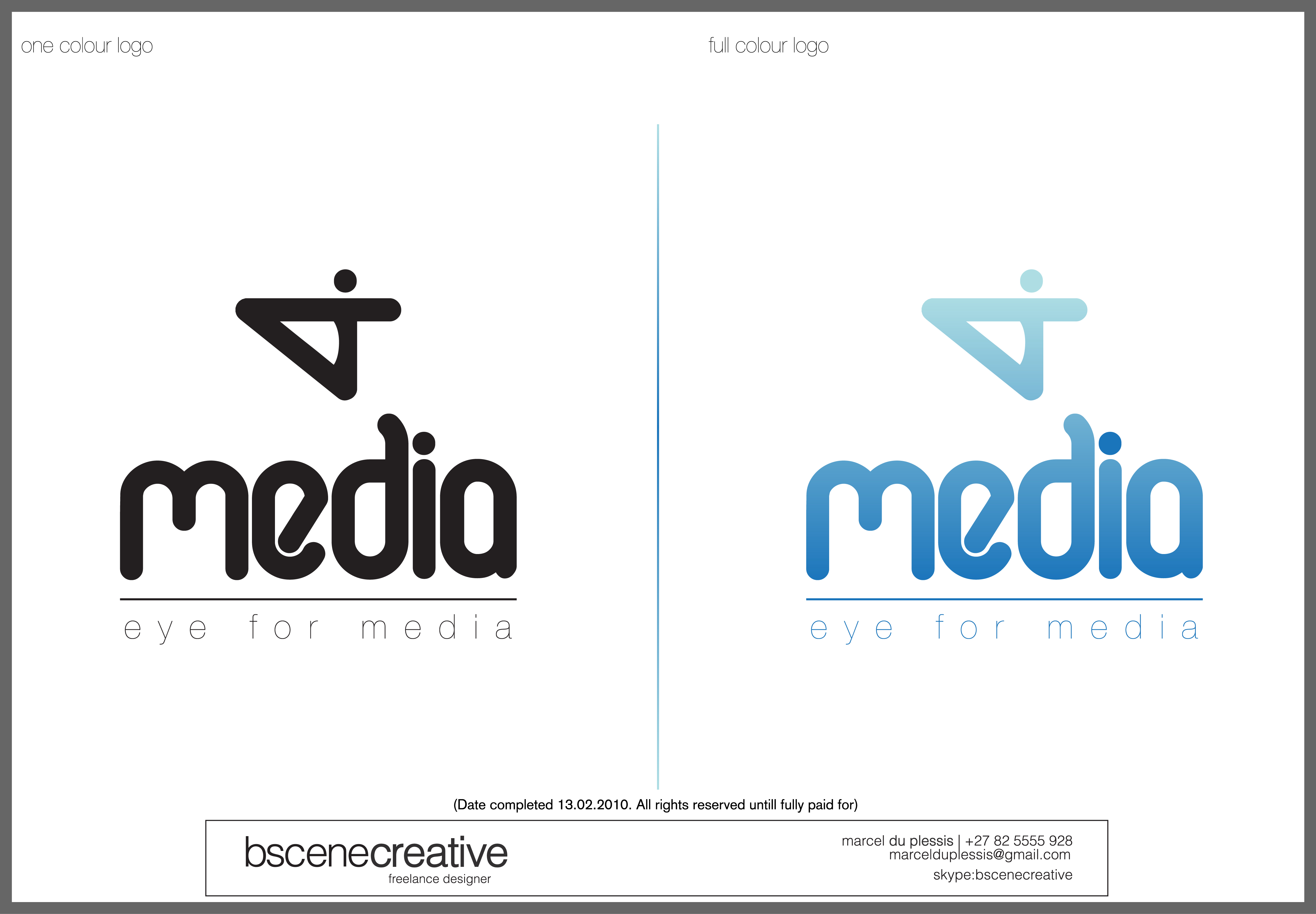 Logo Design by Bscenecreative for i4media | Design #41740
