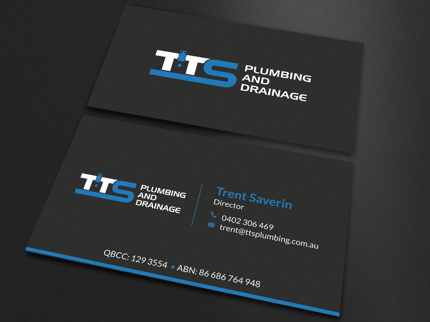 Business Card Design by SKYdesign for TTS Plumbing and Drainage | Design #16321993