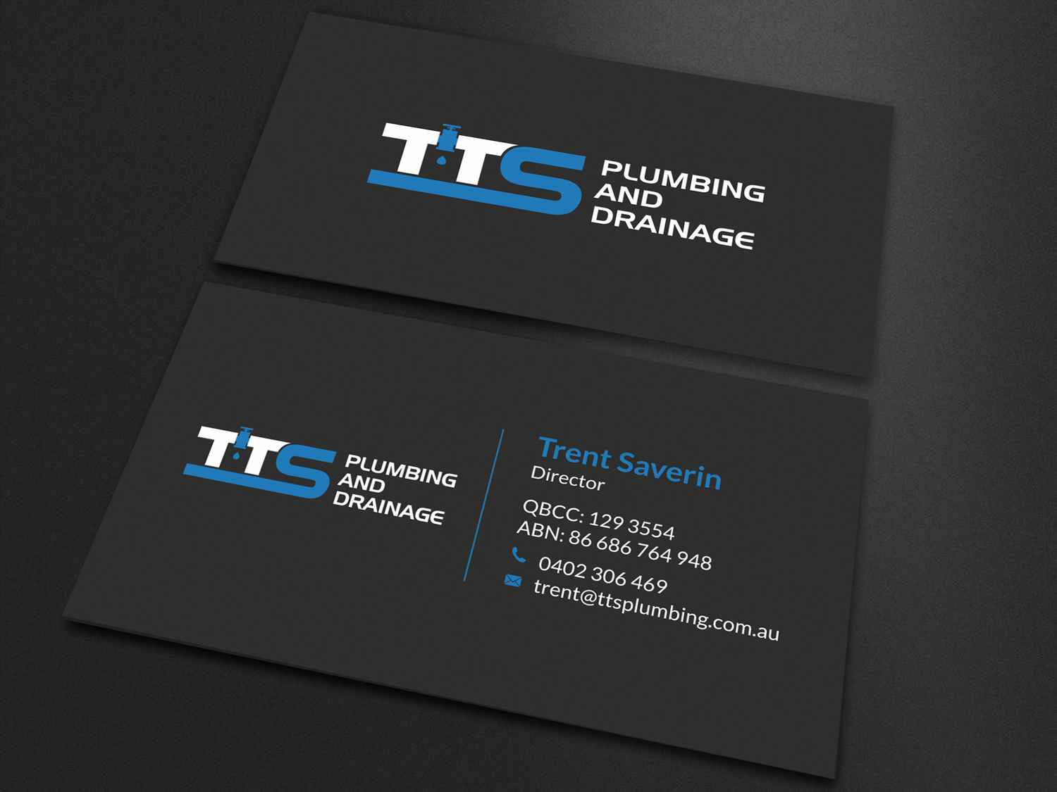 Business Card Design by SKYdesign for TTS Plumbing and Drainage | Design #16322005