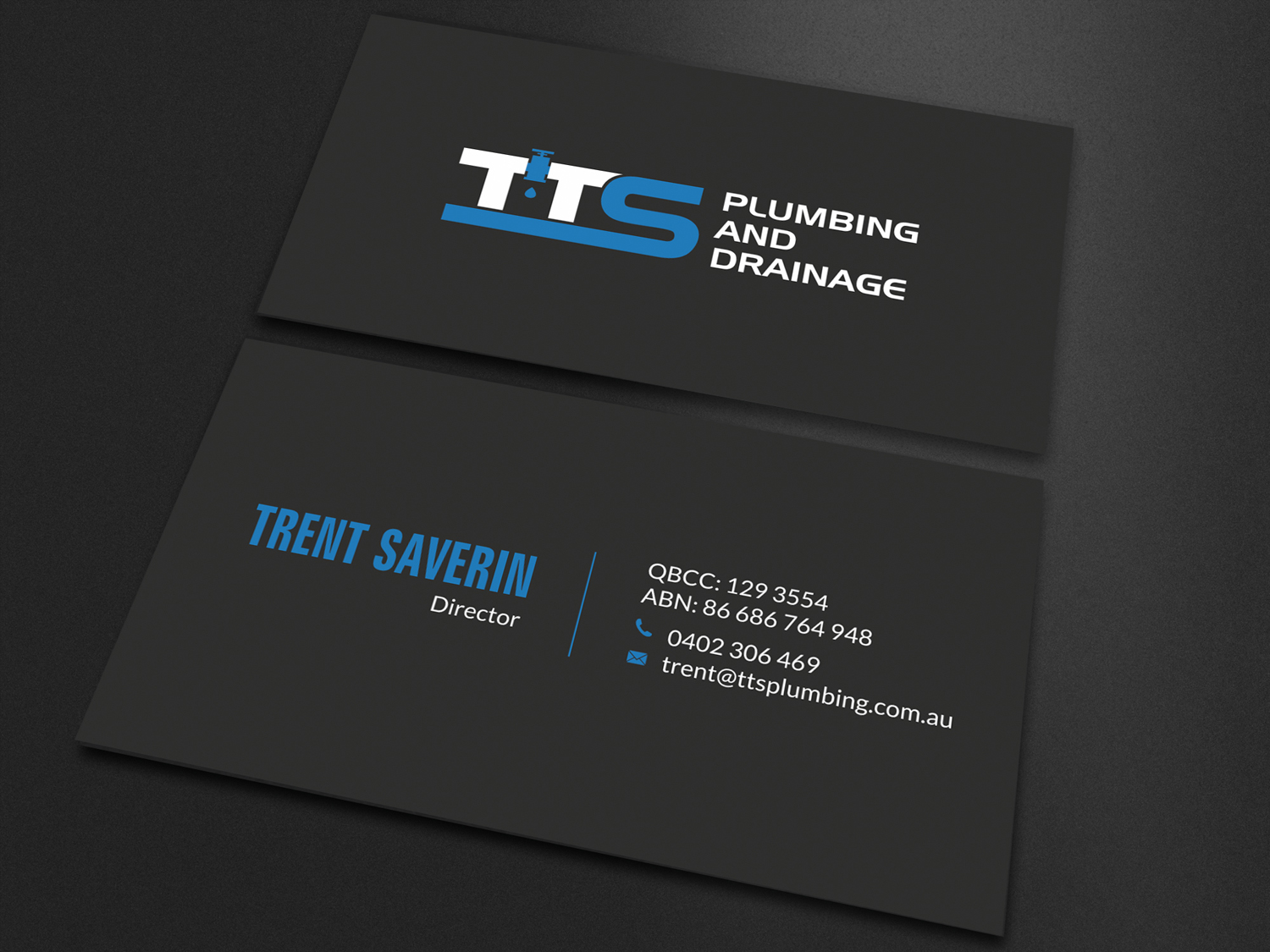 Business Card Design by SKYdesign for TTS Plumbing and Drainage | Design #16322007