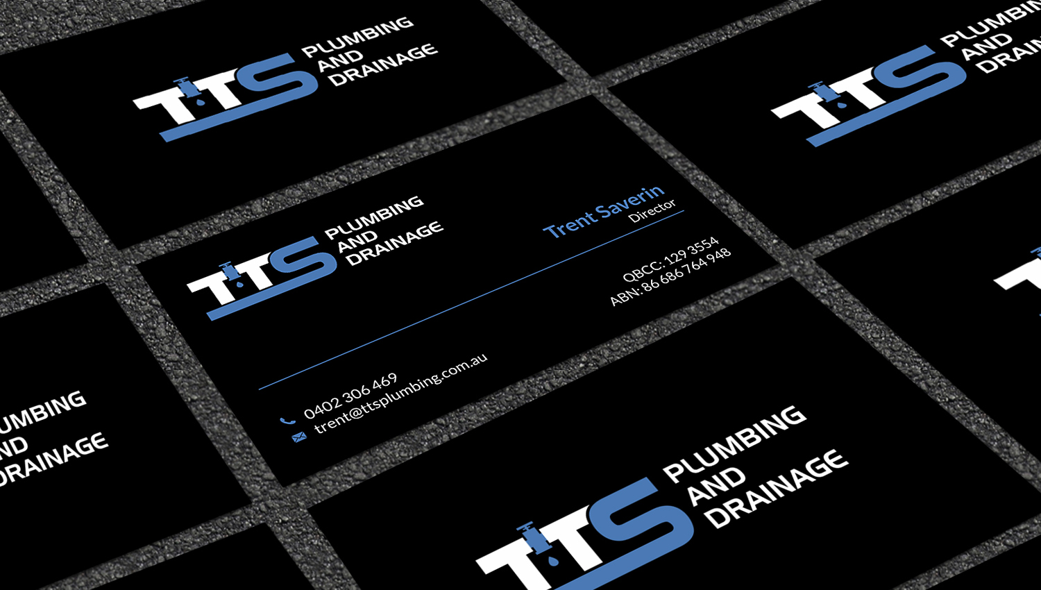 Business Card Design by SKYdesign for TTS Plumbing and Drainage | Design #16322010