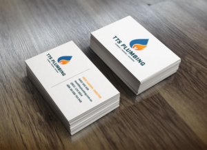 Business card design and logo for plumbing bussiness | Business Card Design by Hues Designs
