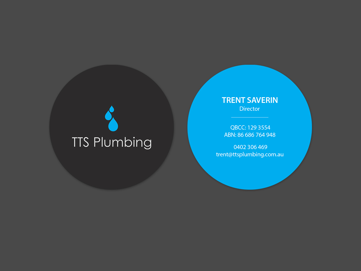 Business Card Design by Creations Box 2015 for TTS Plumbing and Drainage | Design #16316829