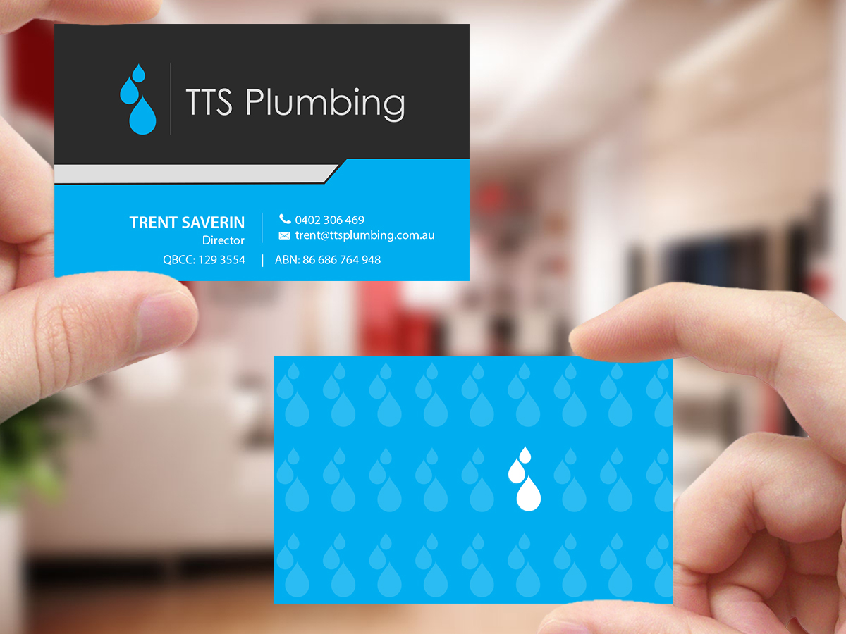Business Card Design by Creations Box 2015 for TTS Plumbing and Drainage | Design #16316832