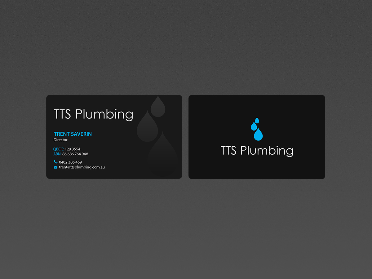 Business Card Design by Creations Box 2015 for TTS Plumbing and Drainage | Design #16316837