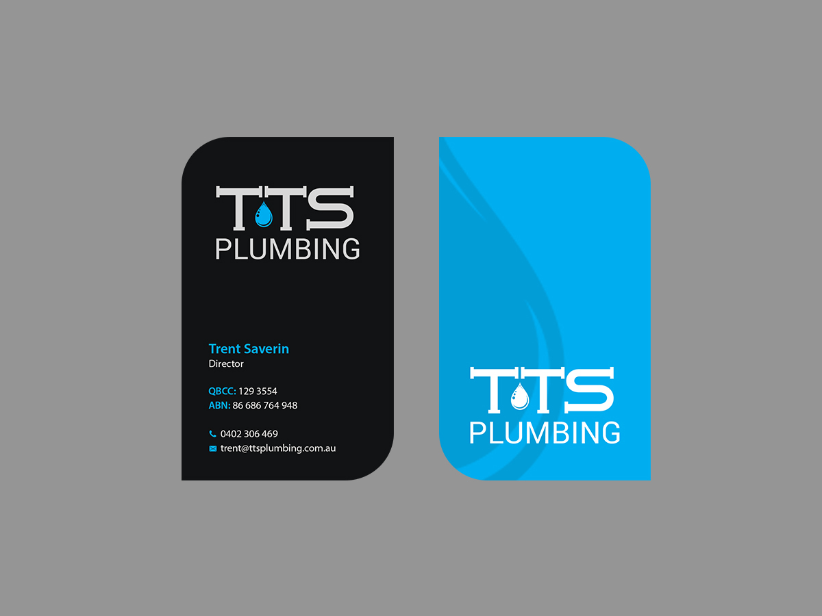 Business Card Design by Creations Box 2015 for TTS Plumbing and Drainage | Design #16325535