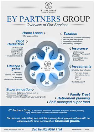 Brochure Design by uk for EY Partners Group | Design #2720541
