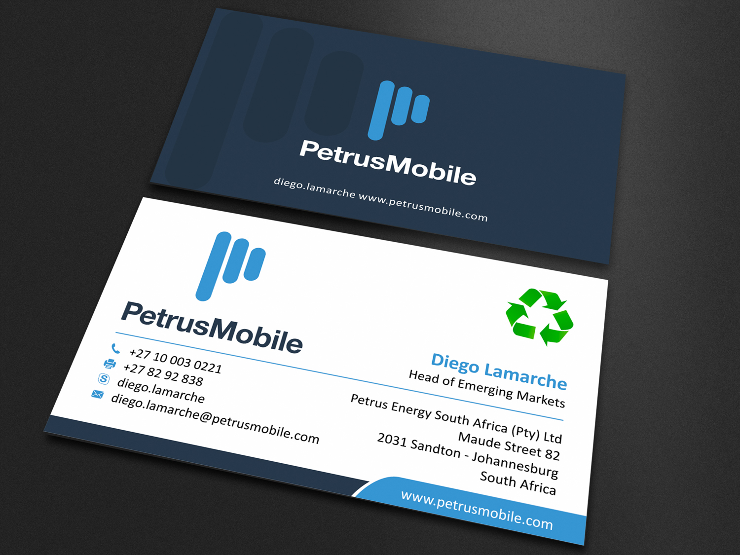 Business Card Design by SKYdesign for Petrus SA | Design #16304035