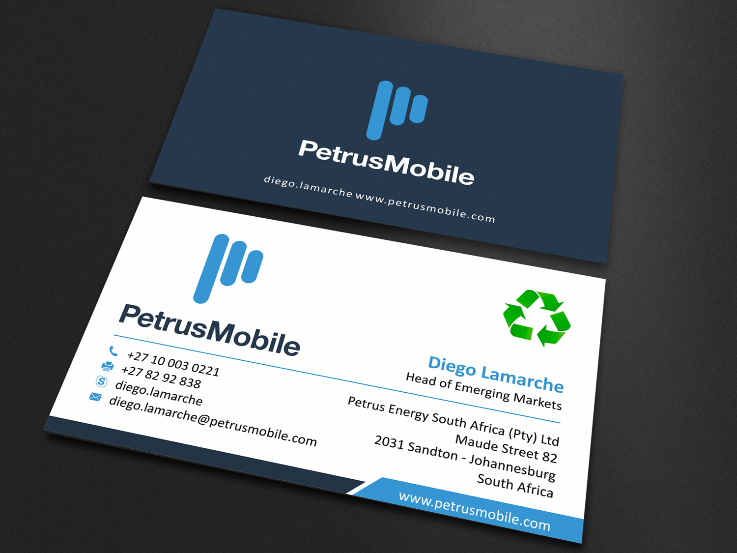 Business Card Design by SKYdesign for Petrus SA | Design #16304036