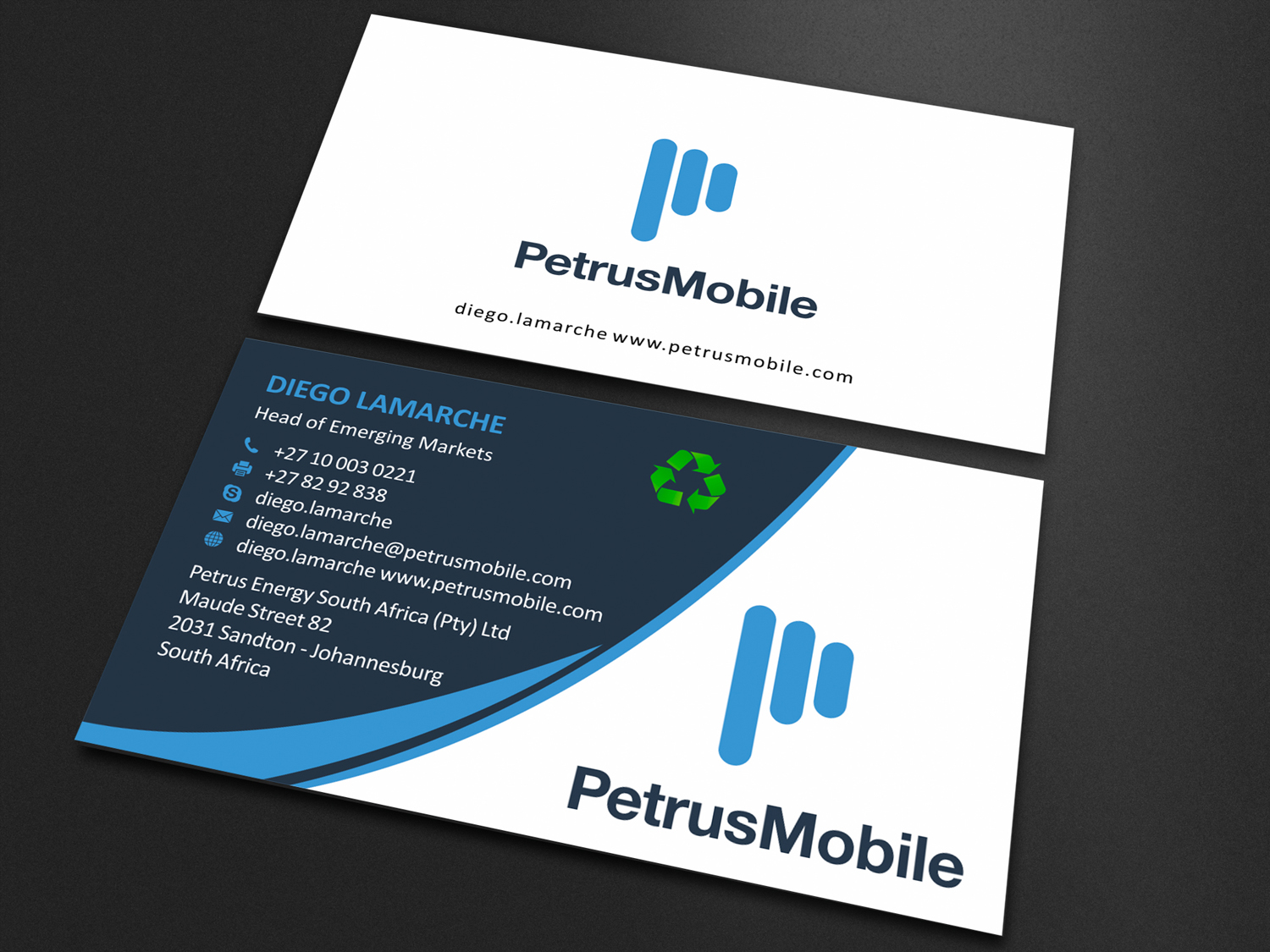 Business Card Design by SKYdesign for Petrus SA | Design #16304061