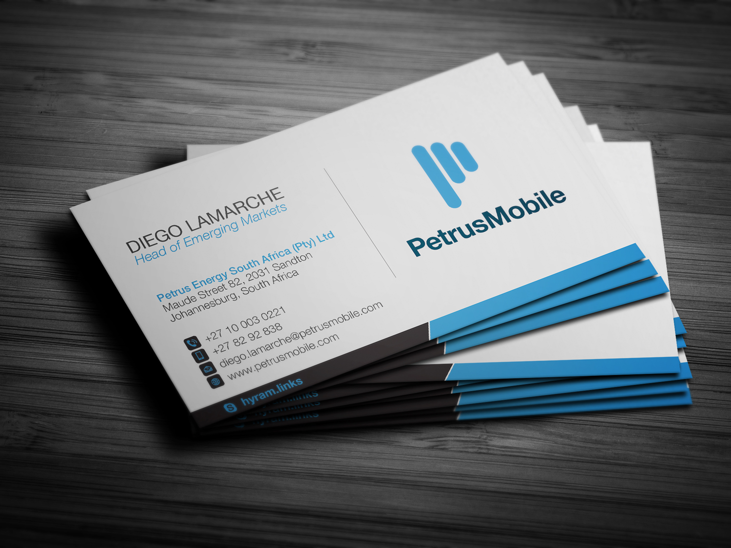 Business Card Design by Bran Design for Petrus SA | Design #16293864
