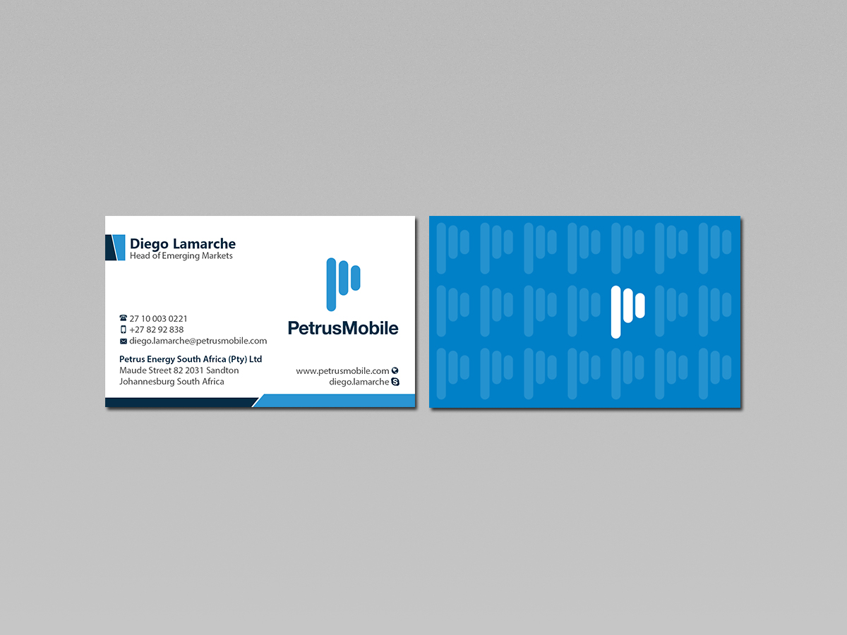 Business Card Design by Creations Box 2015 for Petrus SA | Design #16295615