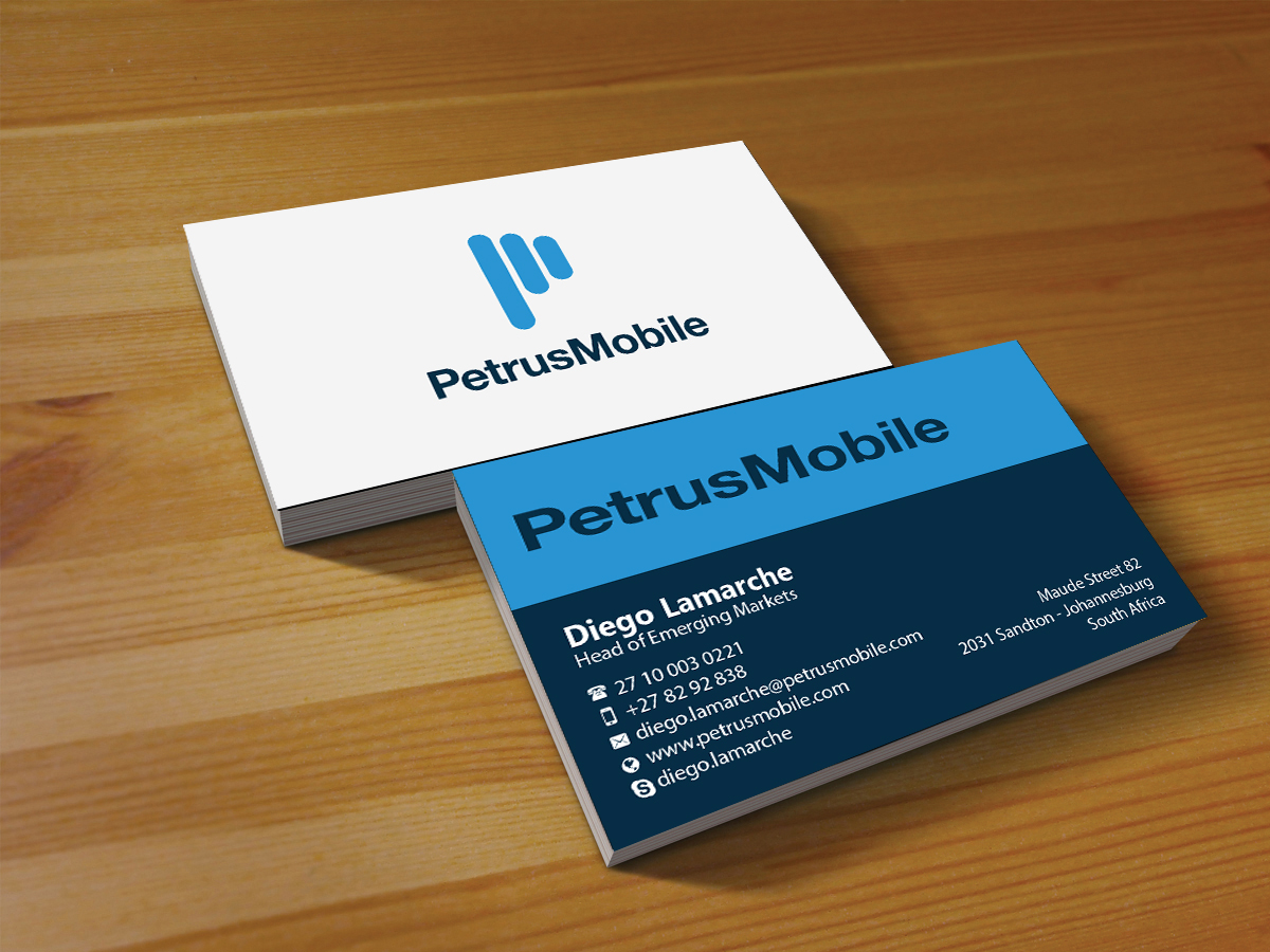 Business Card Design by Creations Box 2015 for Petrus SA | Design #16299245