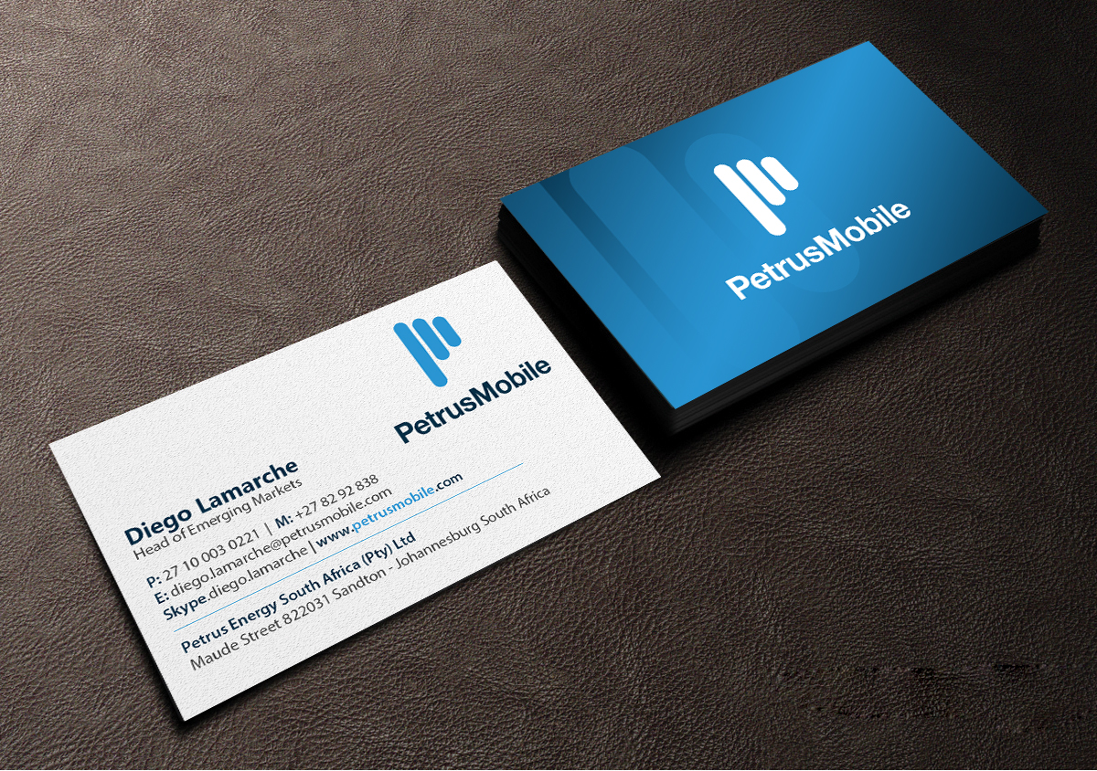Business Card Design by Creations Box 2015 for Petrus SA | Design #16299248