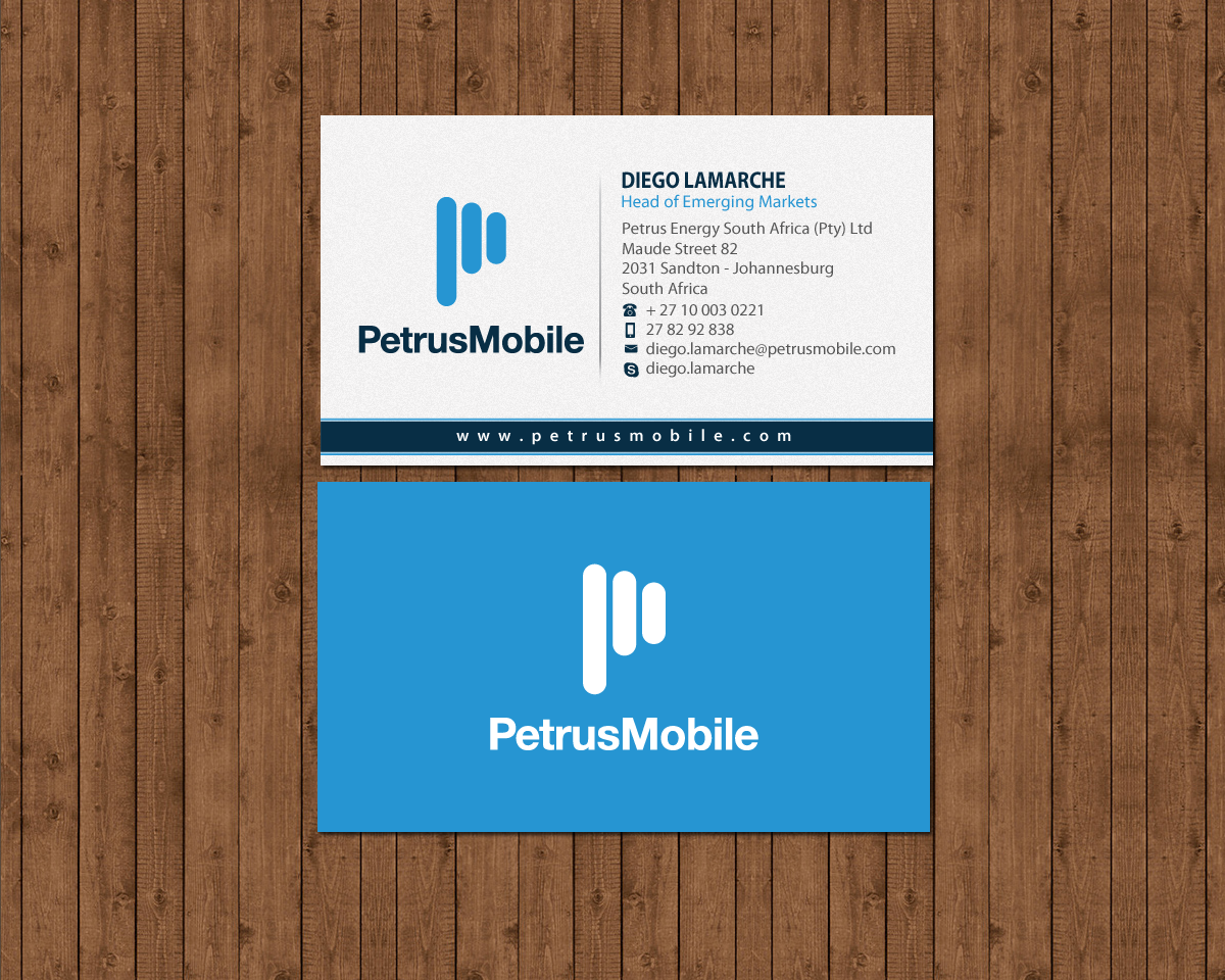 Business Card Design by Brand aid for Petrus SA | Design #16300871