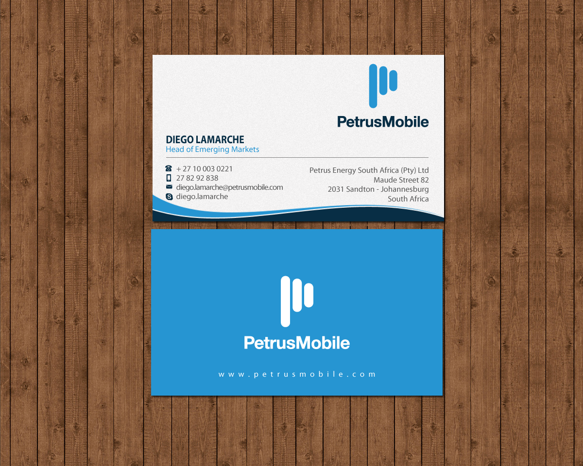 Business Card Design by Brand aid for Petrus SA | Design #16300973