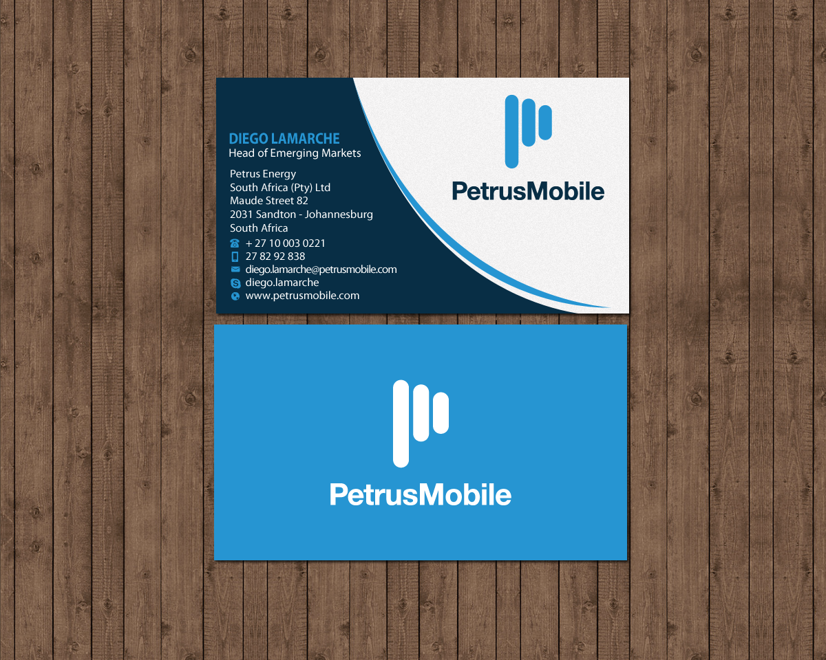 Business Card Design by Brand aid for Petrus SA | Design #16300976