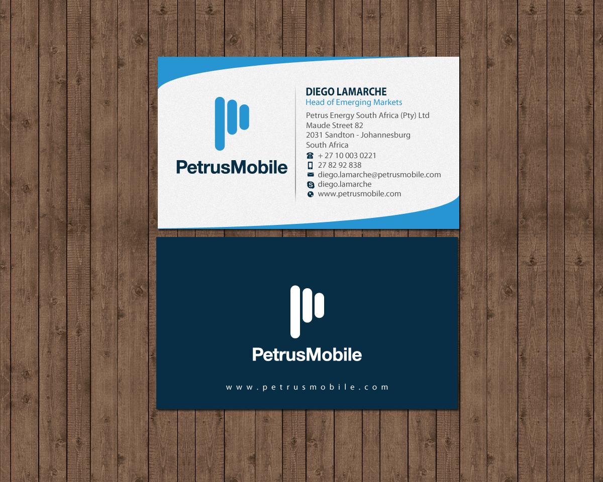 Business Card Design by Brand aid for Petrus SA | Design #16300977