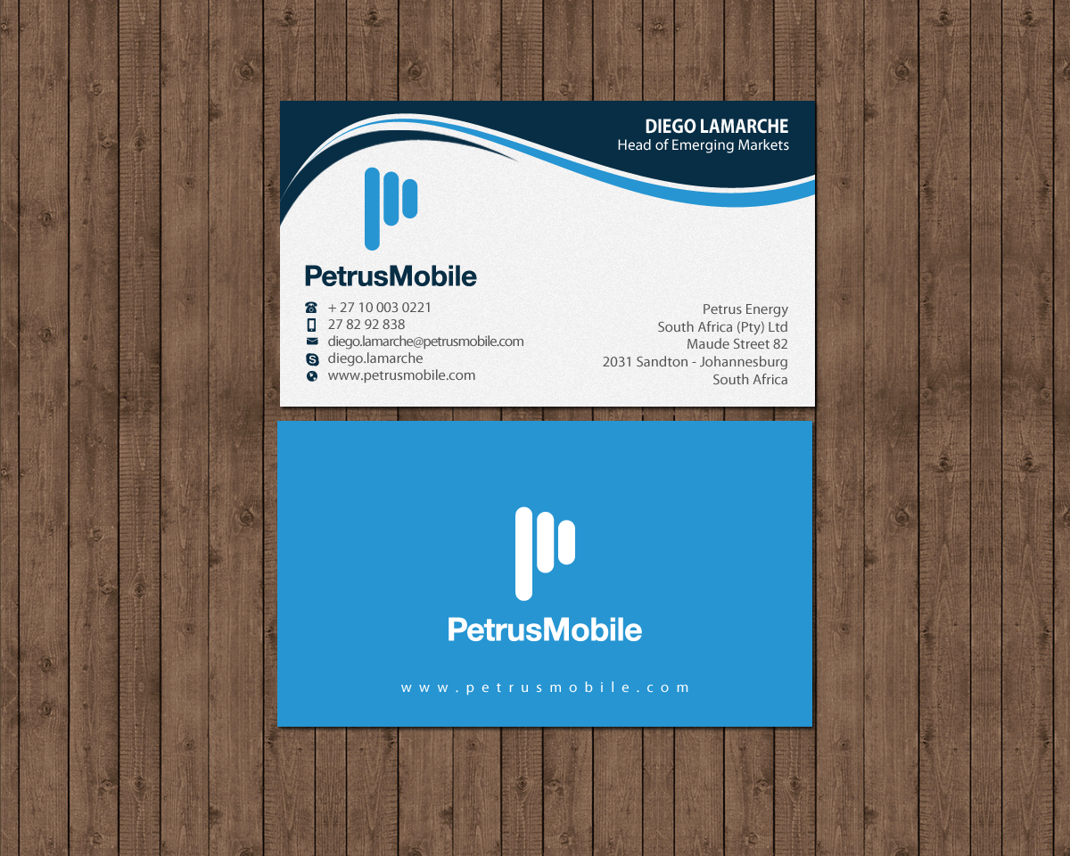 Design de Carte de Visite par Brand aid pour Petrus SA | Design #16300979