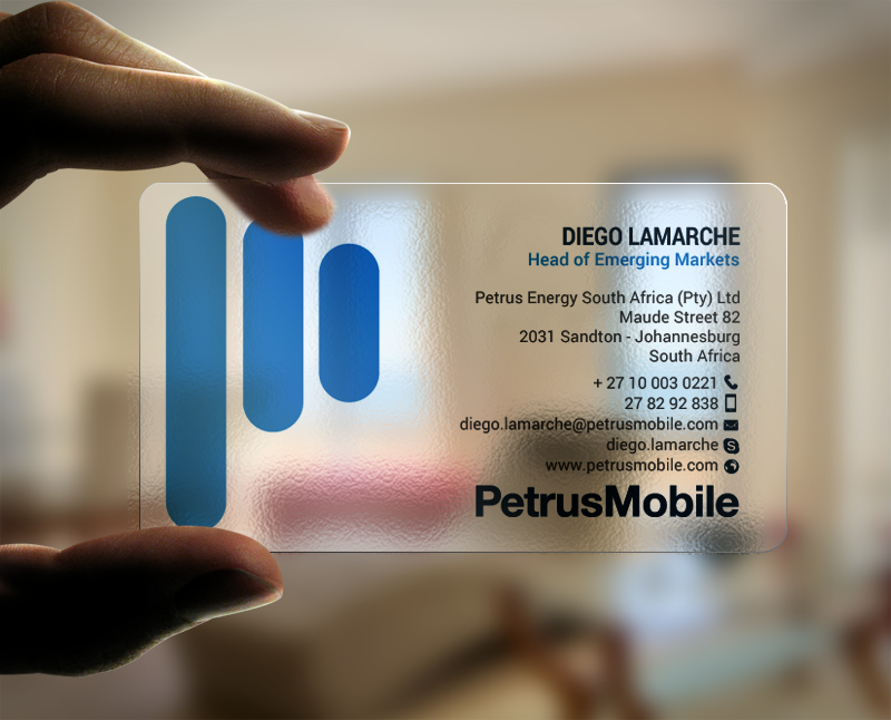 Visitenkarten-Design von chandrayaan.creative für Petrus SA | Design #16300287