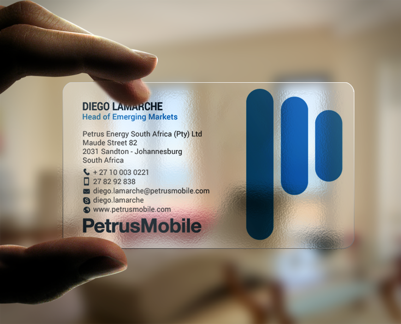 Business Card Design by chandrayaan.creative for Petrus SA | Design #16300288