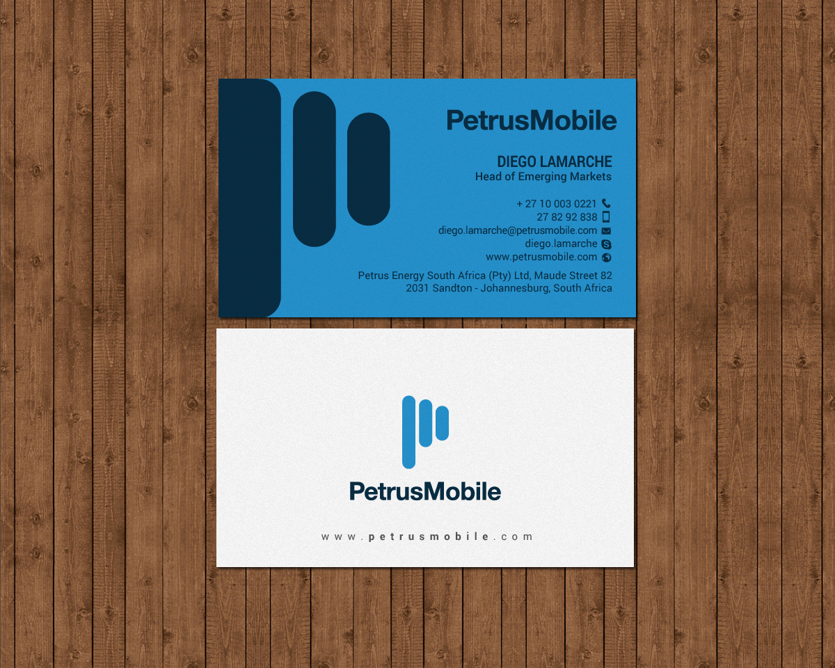 Business Card Design by chandrayaan.creative for Petrus SA | Design #16300412