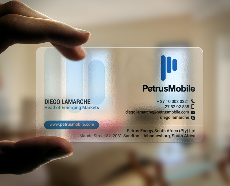 Business Card Design by chandrayaan.creative for Petrus SA | Design #16300745
