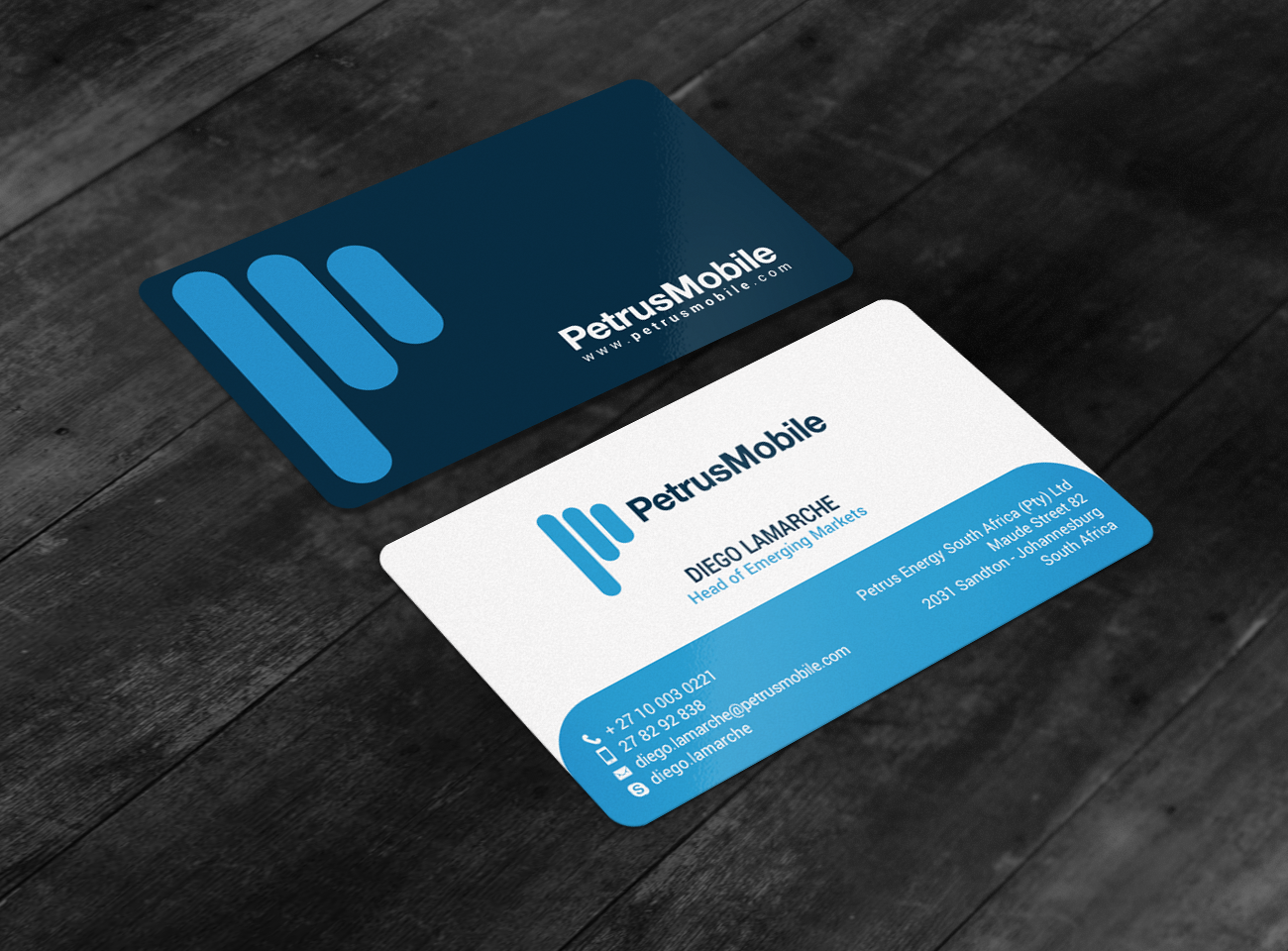 Business Card Design by chandrayaan.creative for Petrus SA | Design #16300801