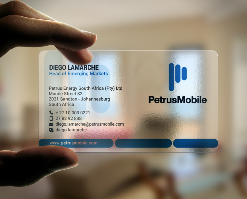 Business Card Design by chandrayaan.creative for Petrus SA | Design #16300896
