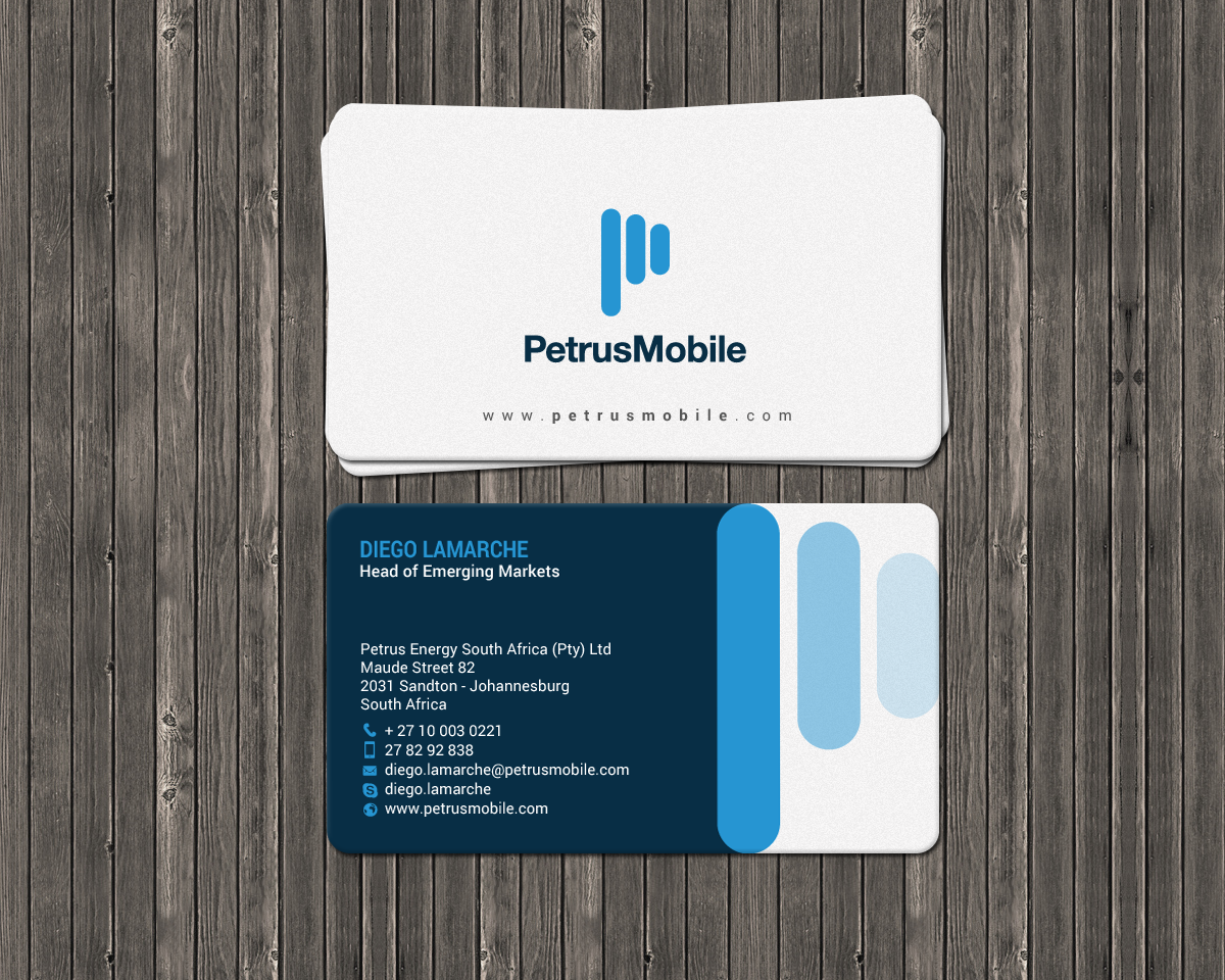 Diseño de Tarjeta de Presentación por chandrayaan.creative para Petrus SA | Diseño #16301203