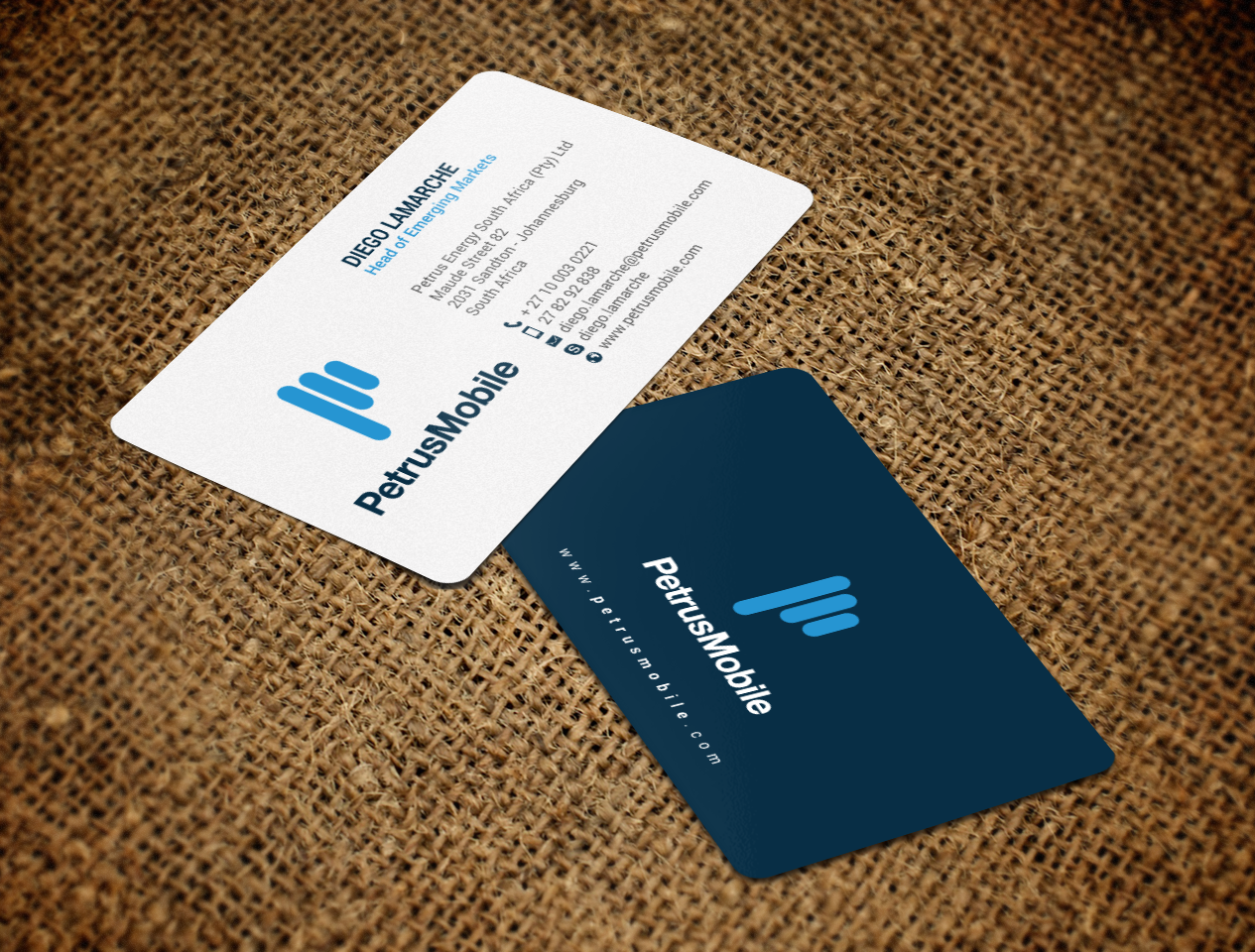 Business Card Design by chandrayaan.creative for Petrus SA | Design #16302035