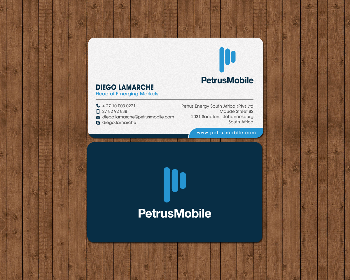 Business Card Design by chandrayaan.creative for Petrus SA | Design #16307205