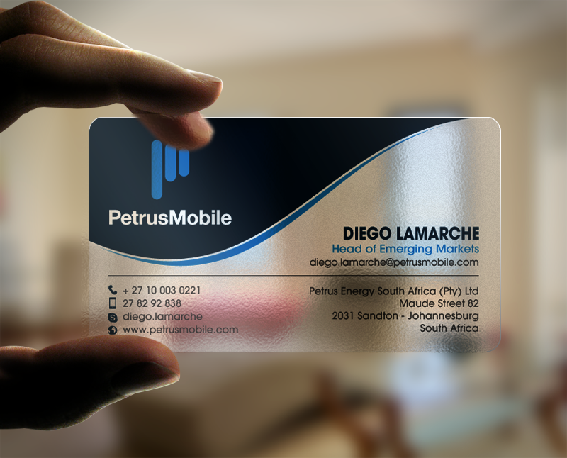 Business Card Design by chandrayaan.creative for Petrus SA | Design #16307289