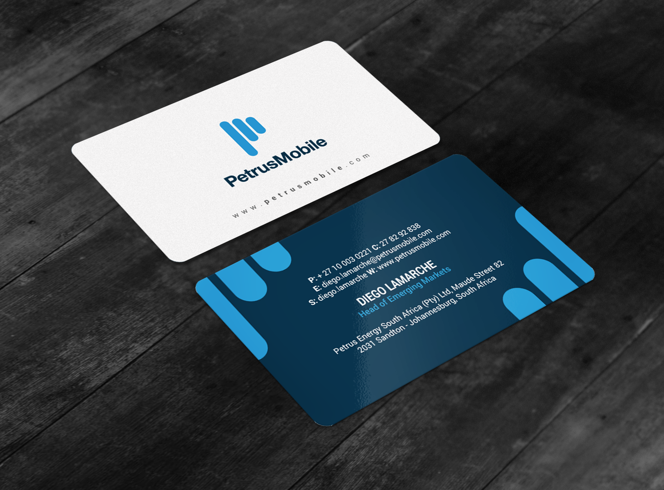 Business Card Design by chandrayaan.creative for Petrus SA | Design #16307334