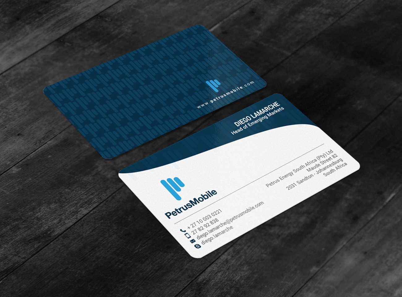 Business Card Design by chandrayaan.creative for Petrus SA | Design #16307335