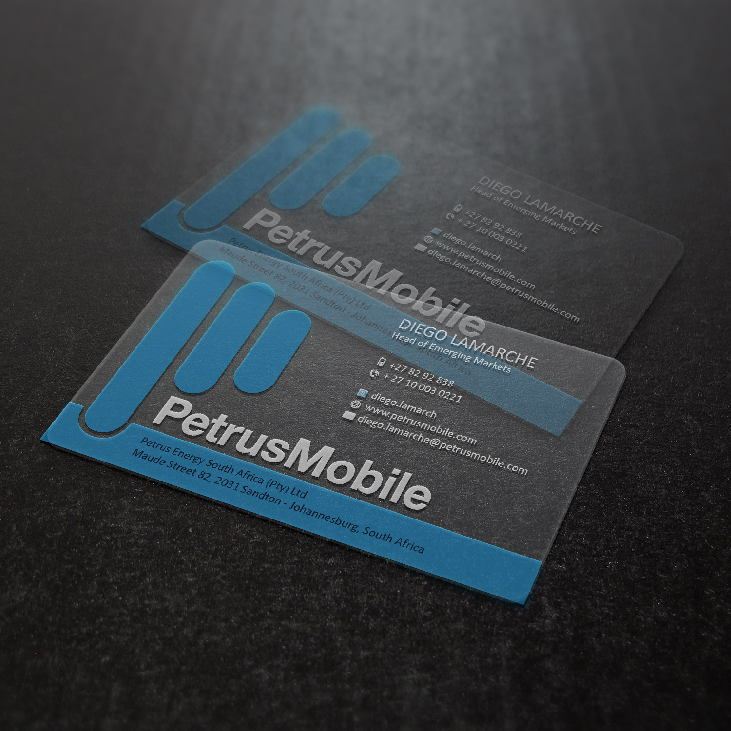 Business Card Design by Creative Jiniya for Petrus SA | Design #16295007