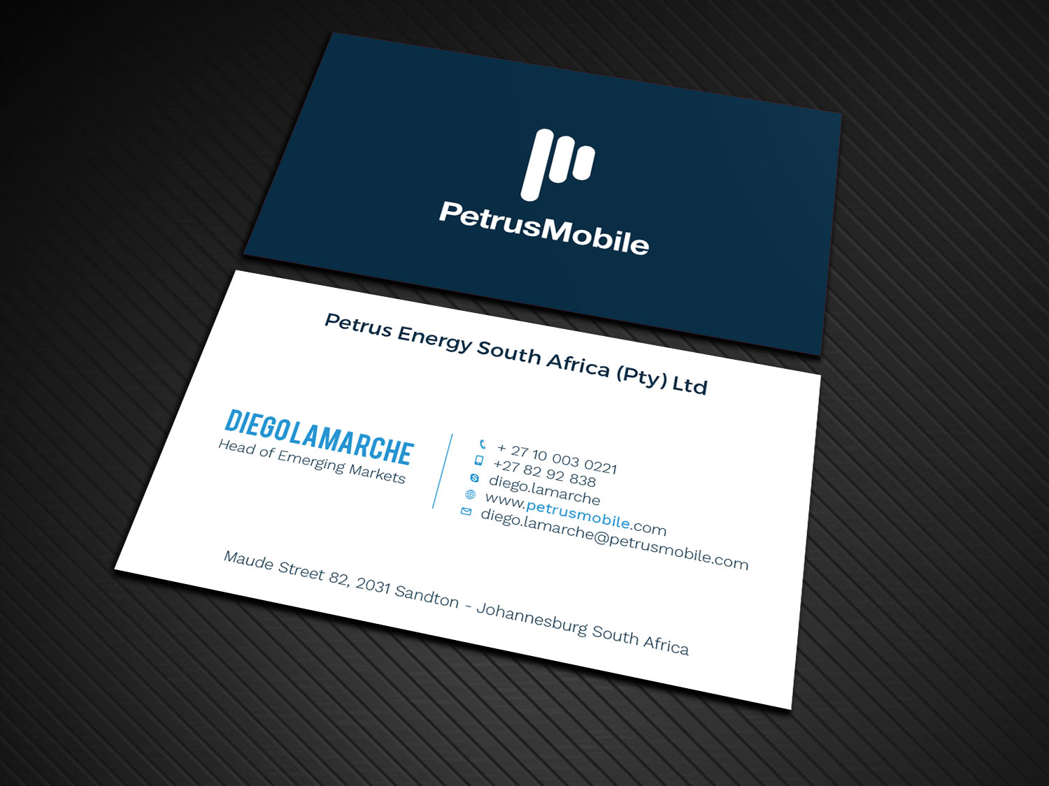 Business Card Design by Graphic Flame for Petrus SA | Design #16312616