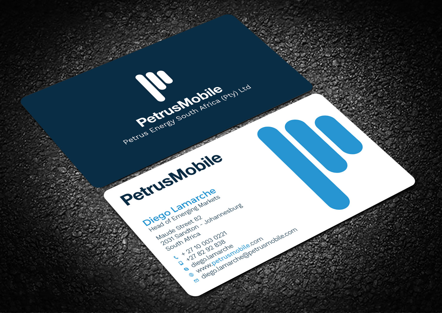 Business Card Design by Graphic Flame for Petrus SA | Design #16312627