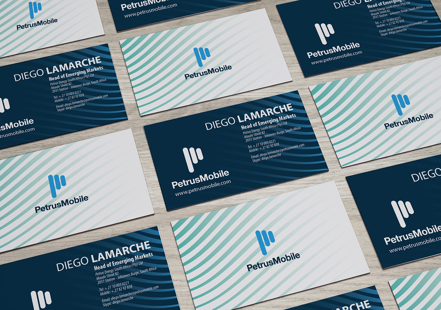 Business Card Design by Zhor Signatures for Petrus SA | Design #16290624