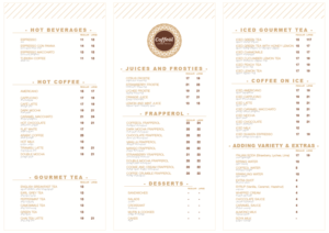 Menu Design by luan.goodlook for Caffeine | Design: #16324337