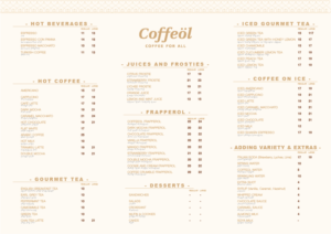 Menu Design by luan.goodlook for Caffeine | Design: #16324338