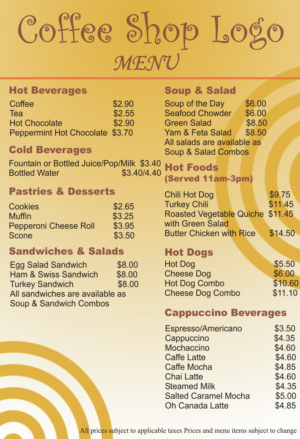 Menu Design by Ur-Design