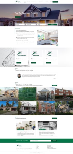 Web Design by Shibu Varghese for Carpathian Capital Management, LLC | Design #16363176