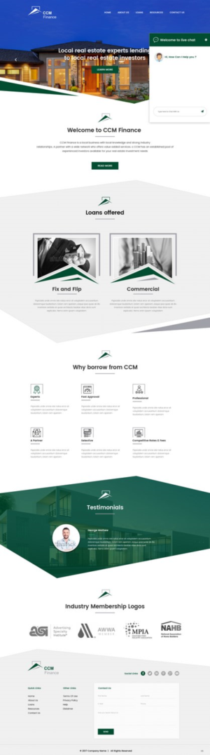 Web Design by pb for Carpathian Capital Management, LLC | Design: #16292881