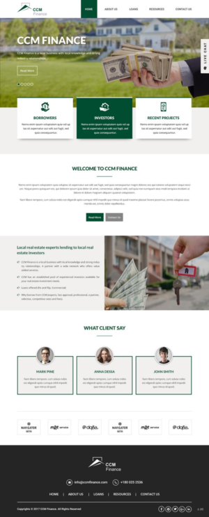 Web Design by pb for Carpathian Capital Management, LLC | Design: #16292883