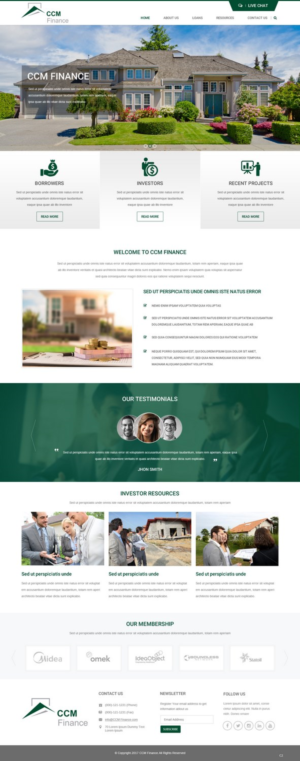 Web Design by pb for Carpathian Capital Management, LLC | Design: #16292884