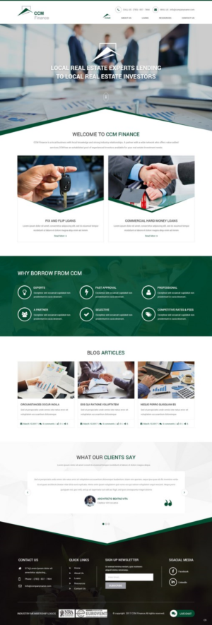 Web Design by pb for Carpathian Capital Management, LLC | Design: #16292892